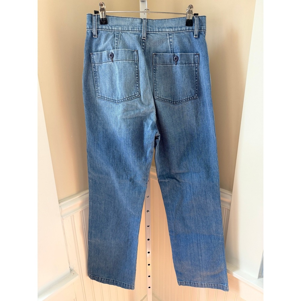 DOEN Maritime Jean Patch Pocket Jeans Size 28 in Menton Wash Blue Made in USA - Picture 3 of 15